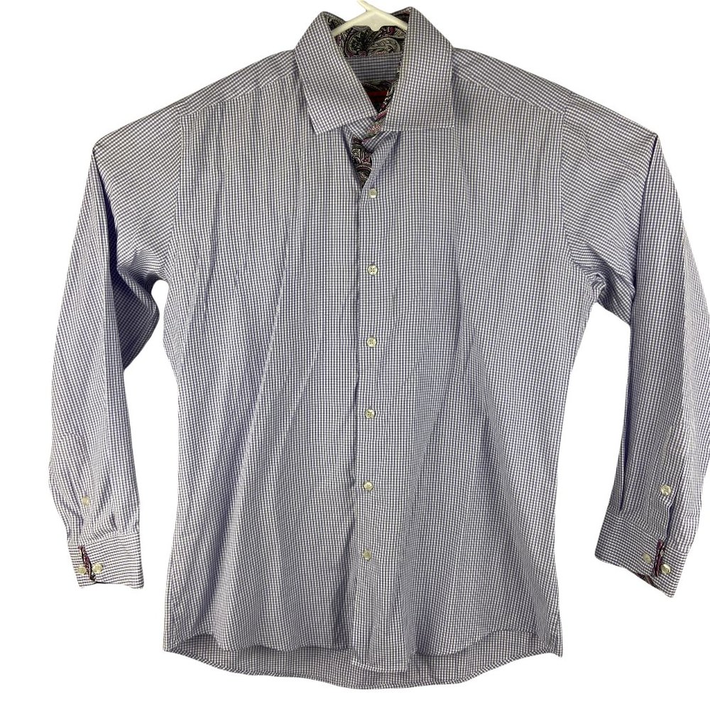 Jonathan Robert Long Sleeve Button Down  Men's Cotton Blend Flip cuff Sz Large L